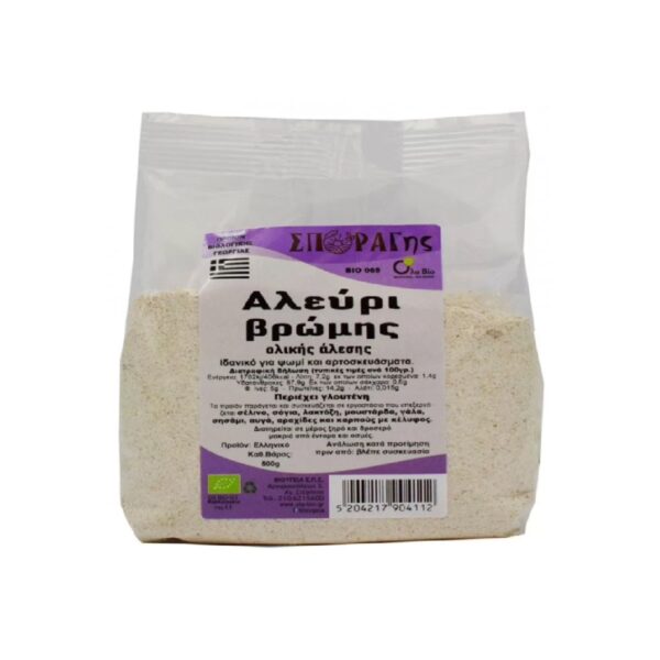 Αλεύρι Βρώμης Ολικής Ελληνικό Βιολογικό 500gr